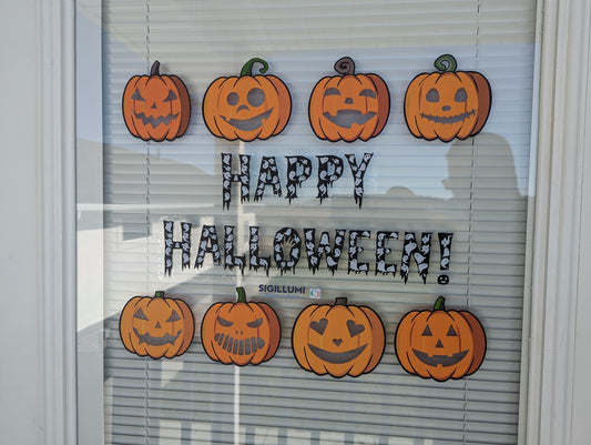 Double Sided Halloween Pumpkins