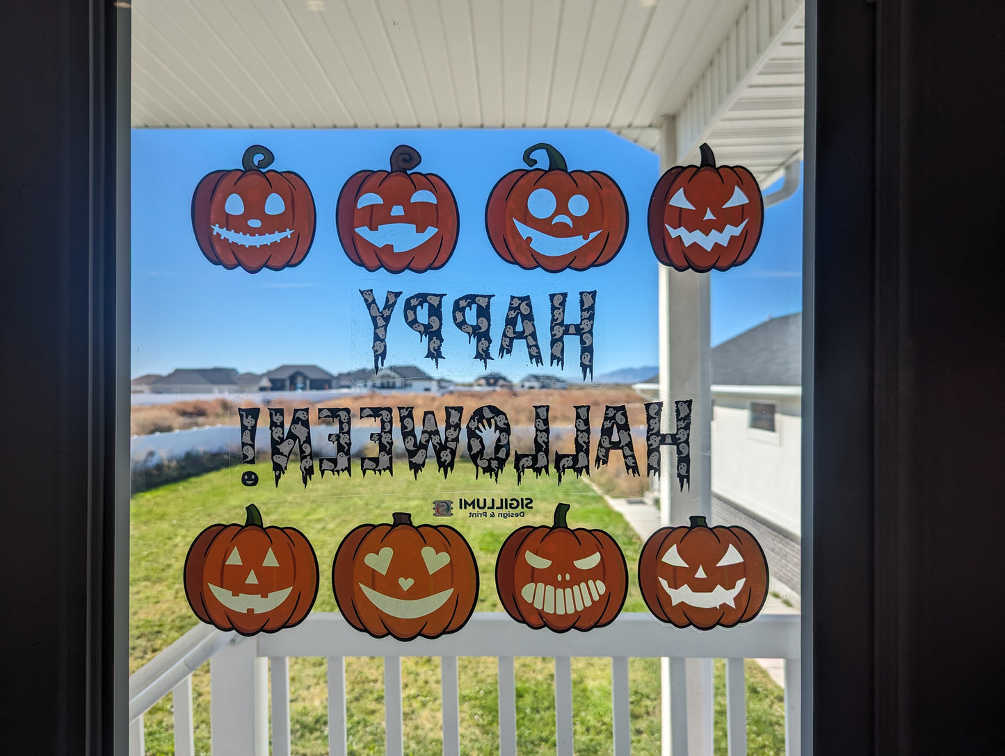 Double Sided Halloween Pumpkins